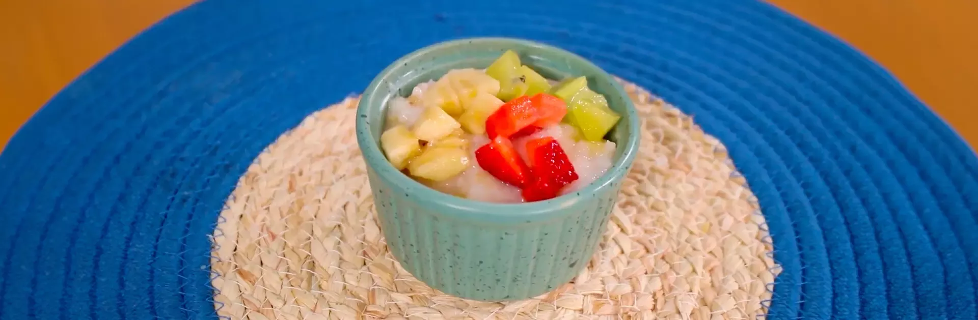 Arroz con leche frutado
