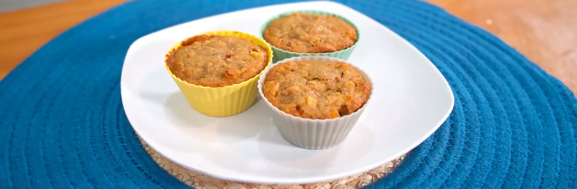 Muffins de Manzana con Avena