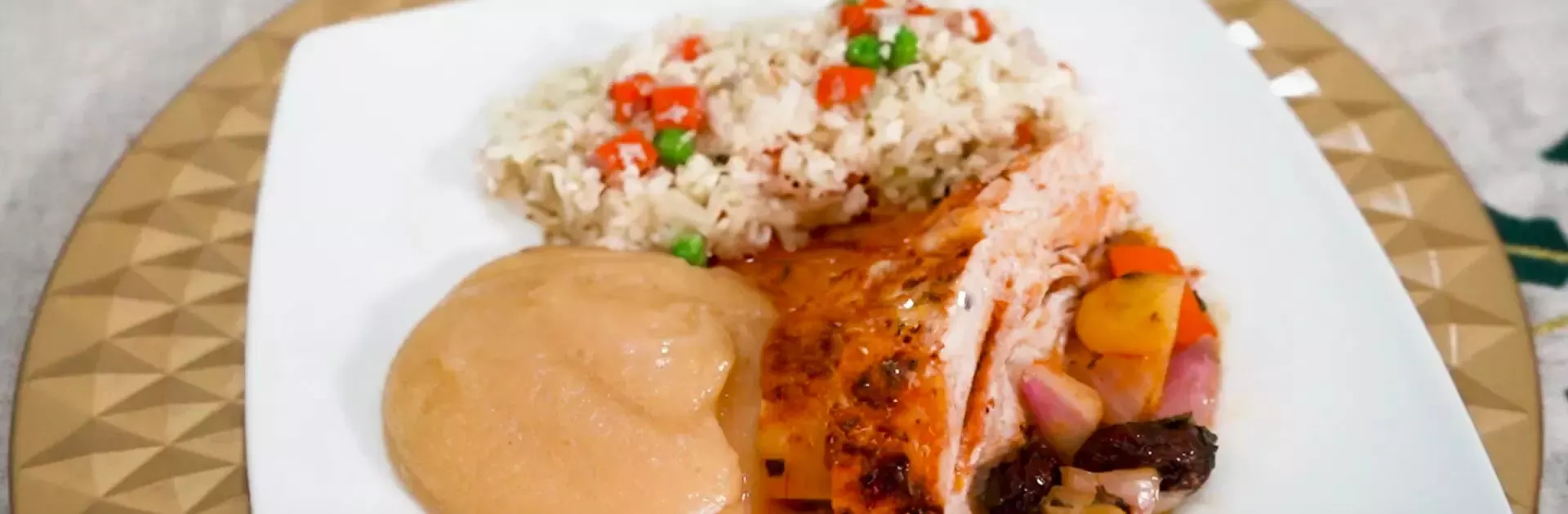 PAVO RELLENO CON ARROZ PRIMAVERA