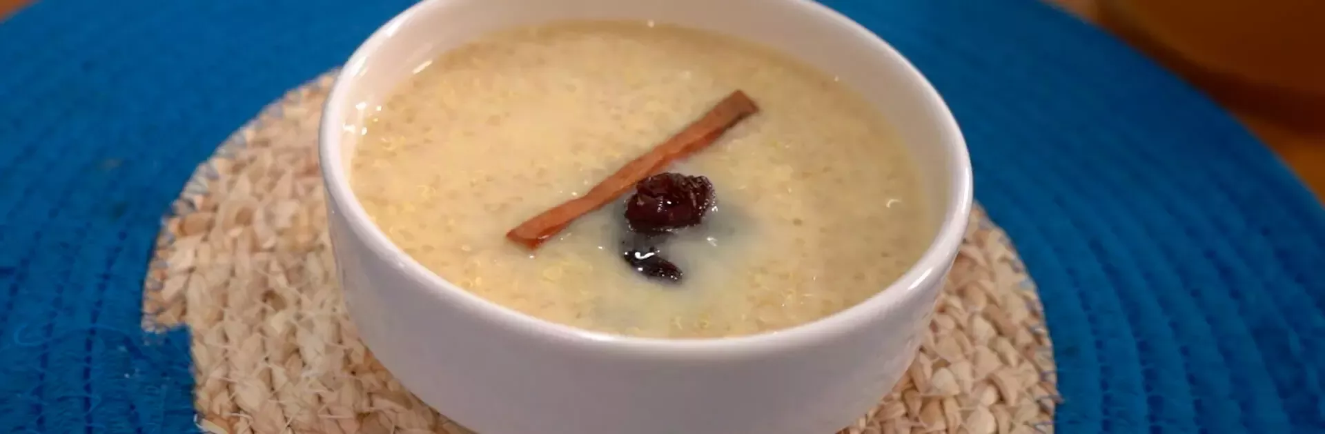 Quinua con Leche y Naranja