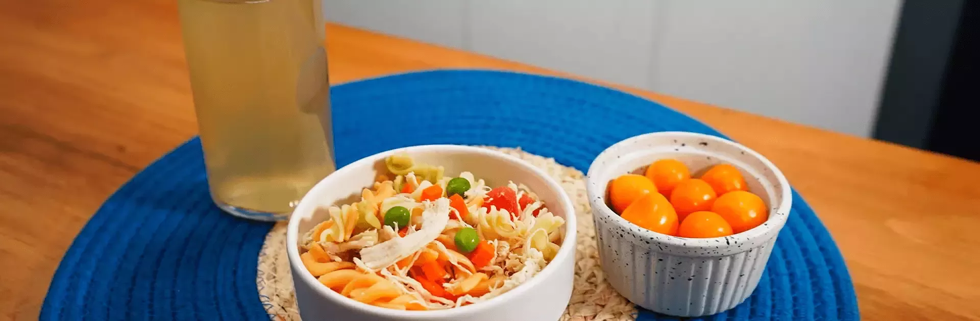 Salpicón de fideos con pollo y verduras