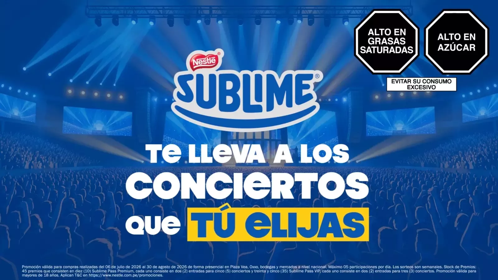 Sublime lanza promoción nacional para llevar a sus consumidores a los conciertos que elijan