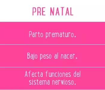 Consecuencias -pre natal